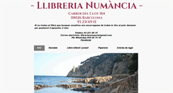Desktop Screenshot of llibrerianumancia.com