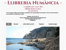 Tablet Screenshot of llibrerianumancia.com